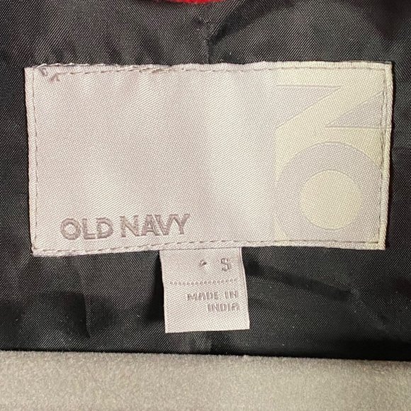 Old Navy Women's Size Small Red Button Up Wool‎ Long Sleeve Pea Coat Jacket - Picture 5 of 15